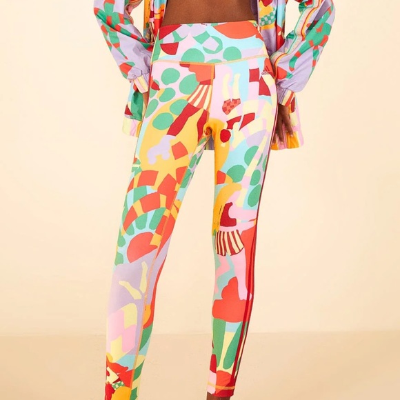 FARM Rio Pants - Farm Rio Adidas Farm Training Tights Gold